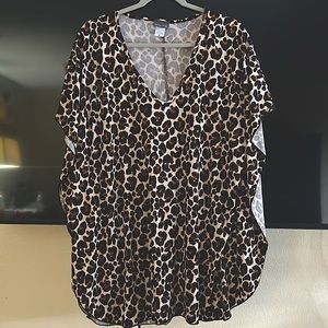 Swimming Top: Jordan Taylor Top Swimsuit Cover Up Leopard